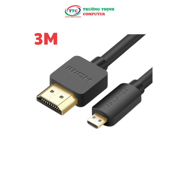 Cáp chuyển Micro HDMI to HDMI dài 3M Ugreen 30104