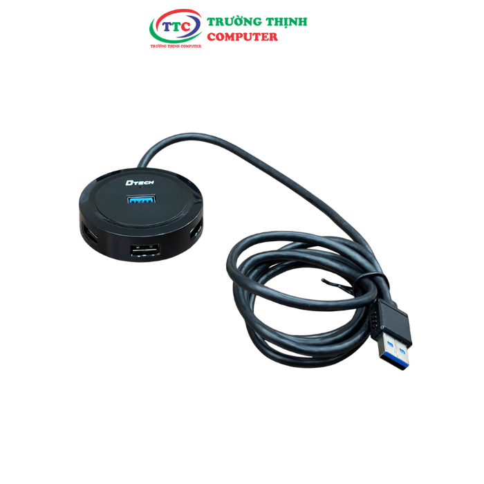 Bộ chia 4 cổng USB3.0 dài 1.2M DTECH DT-3309