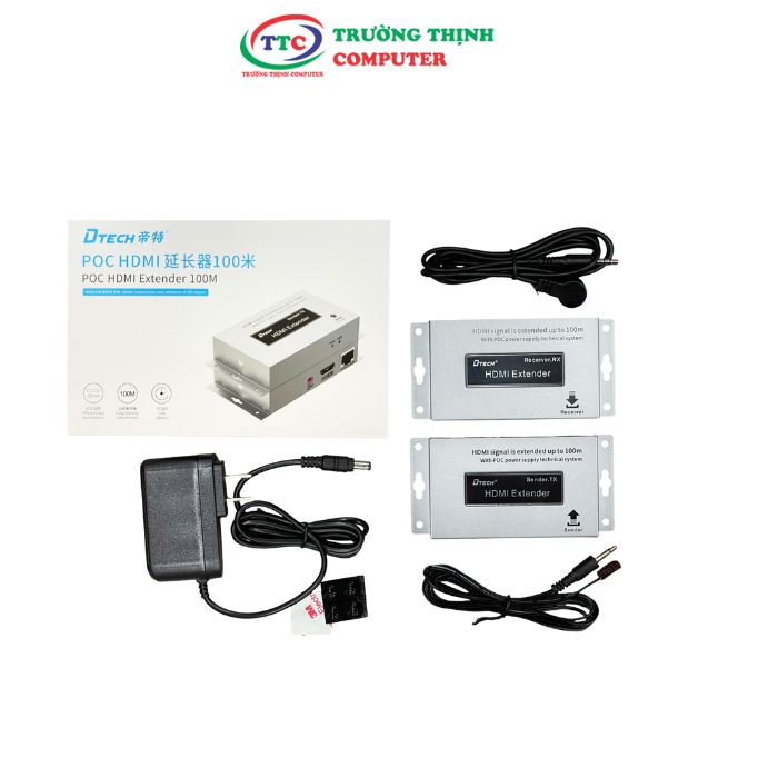 Bộ mở rộng HDMI POC 100M DTECH DT-7078