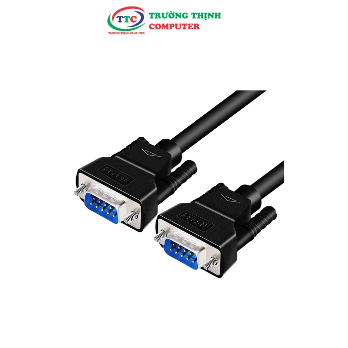 Cáp nối tiếp chéo DB9 RS232 M/M dài 1.5M DTECH DT-9006A