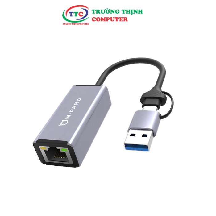 DÂY CÁP CHUYỂN USB/TYPE-C RA LAN 100M 20CM MD081 M-PARD