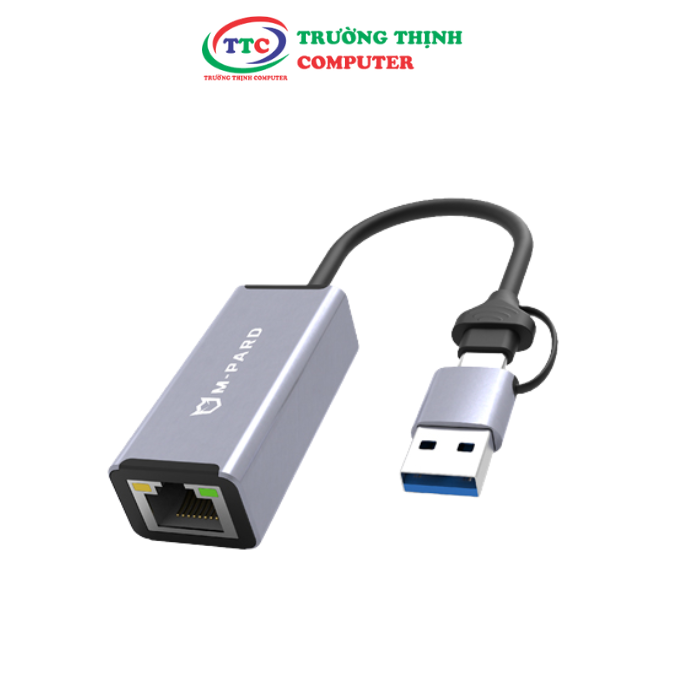 DÂY CÁP USB/TYPE-C RA LAN 1000M 20CM MD082 M-PARD