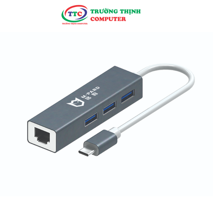 BỘ HUB TYPE-C RA LAN VÀ USB MH051 M-PARD