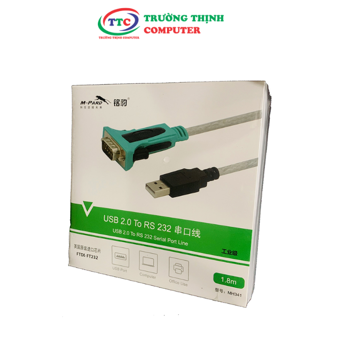 CÁP USB 2.0 -> RS232 1.8M M-PARD (MH341)