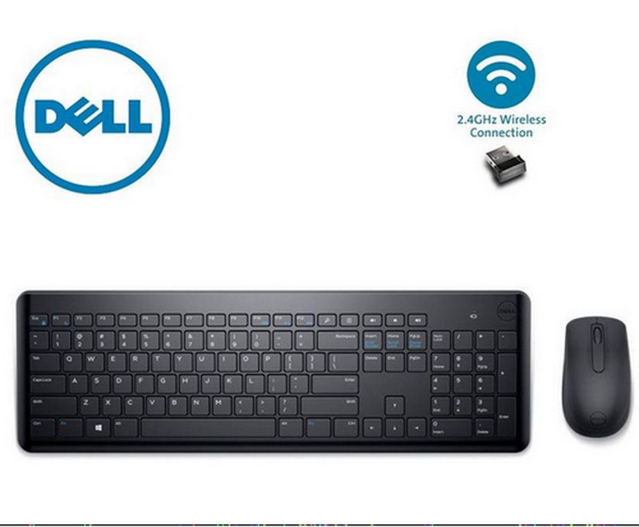 Bộ bàn phím+ chuột không dây Dell KM117 Black