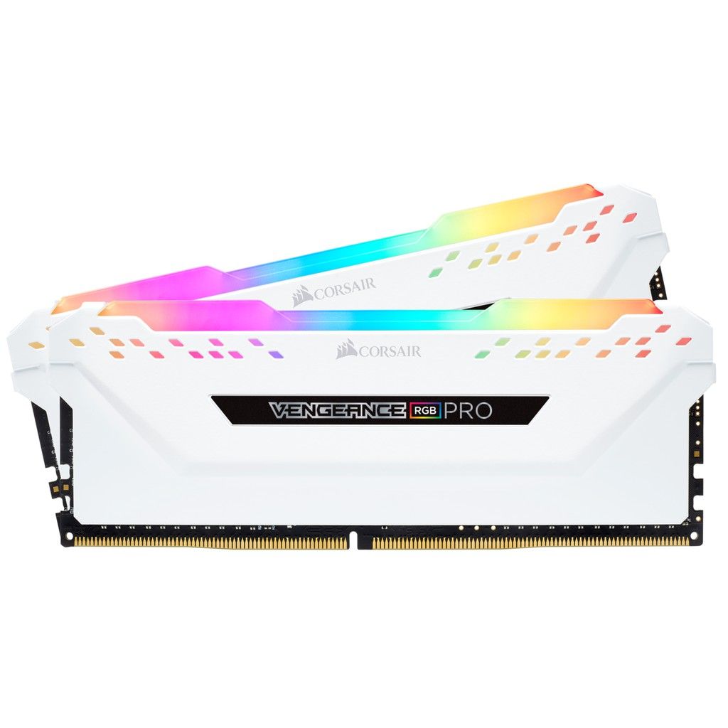 Bộ nhớ ram gắn trong Corsair DDR4 Vengeance RGB PRO Heat spreader 3000MHz CL15 16GB (2x8GB) trắng