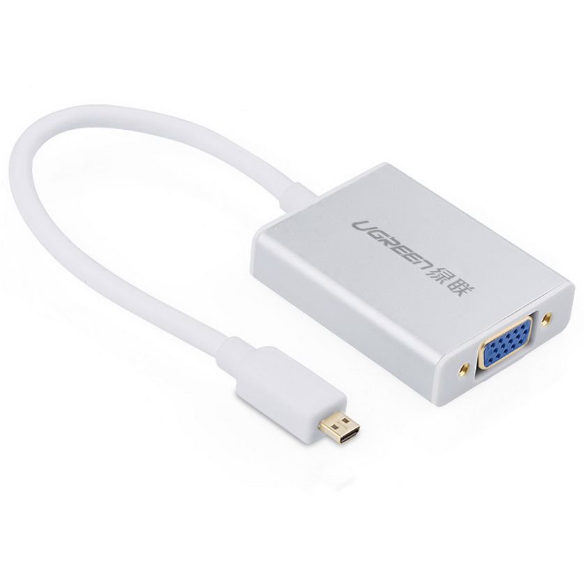 Cáp chuyển đổi Micro HDMI sang VGA cao cấp Ugreen 40222 (15cm)