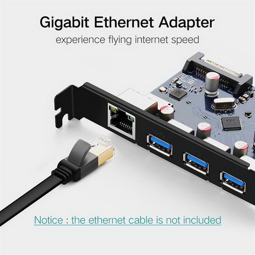 Ugreen-PCI-E-PCI-E-Express-Riser-Th-1X-n-16X-USB-3-0-HUB-Gigabit