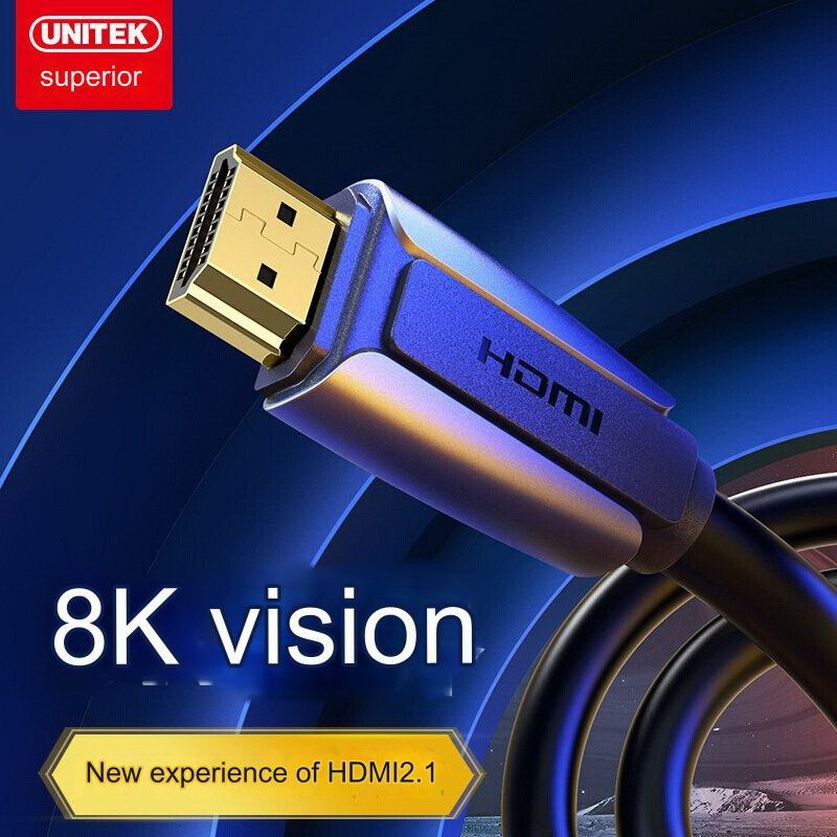 Cáp HDMI 2.1 dài 1.5m chính hãng UNITEK mã C1038ABK 4K