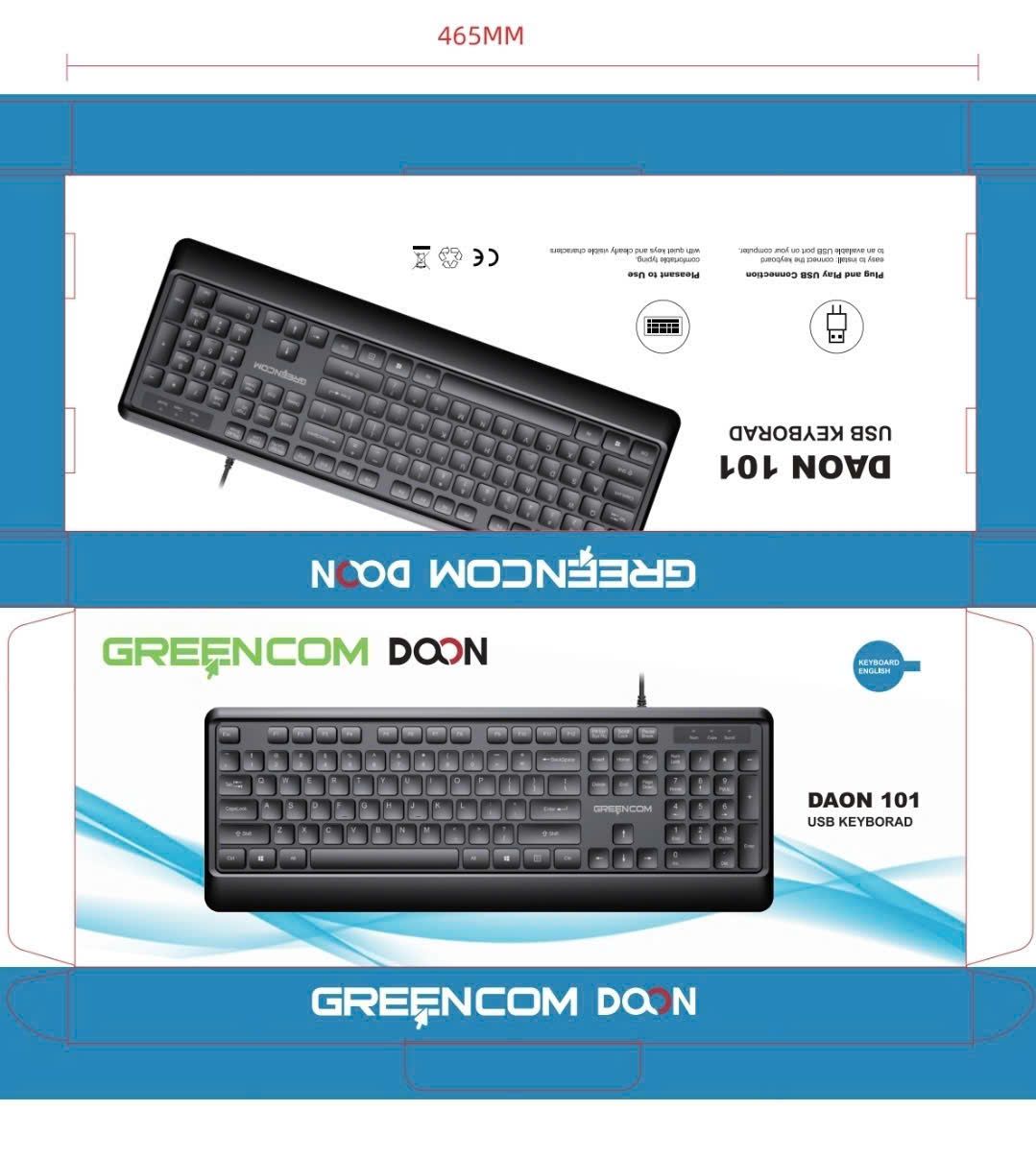 Bàn Phím Tiếng Hàn Quốc GREENCOM K101