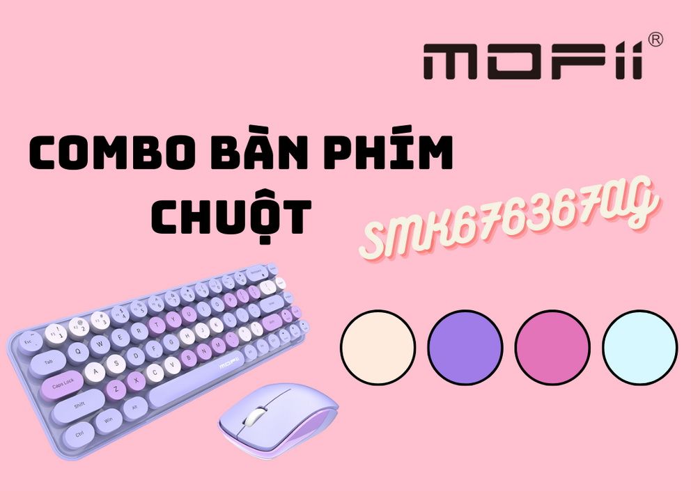 Bàn phím chuột không dây phối Nhiều Màu MOFII SMK676367AG