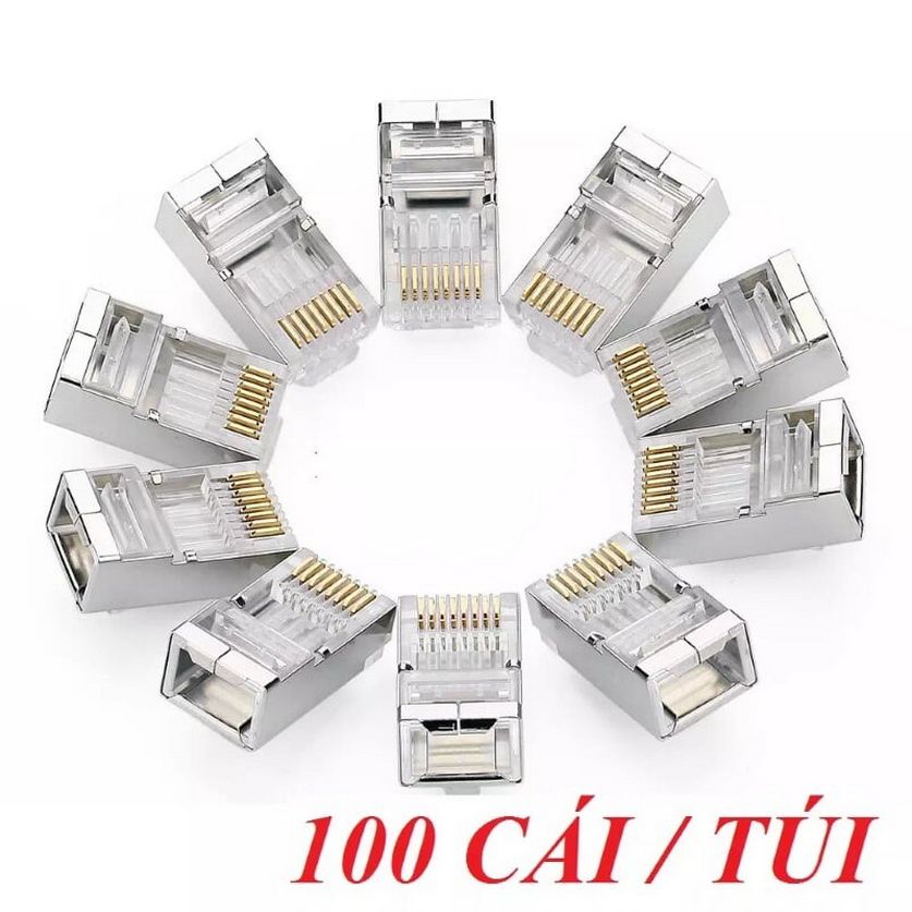 Đầu bấm mạng RJ45 Cat6 cao cấp Ugreen 50248 (Hộp 100 cái)