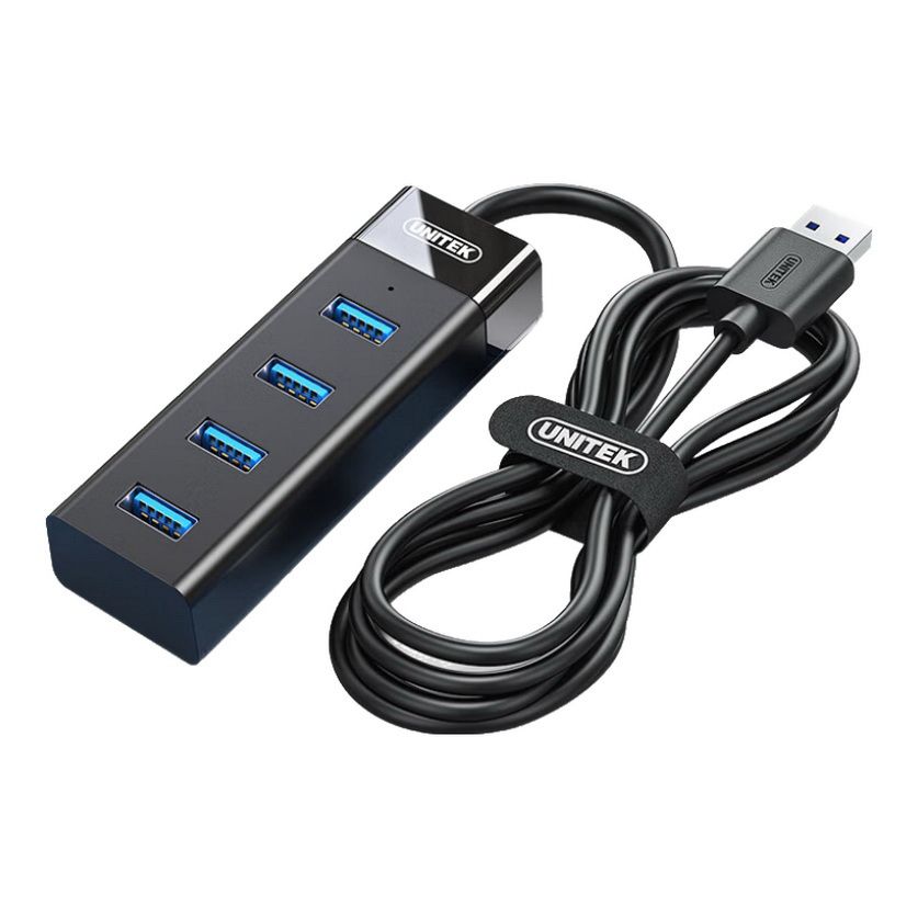 Hub Chia 4 USB 3.0 Cáp dài 1,2m - Unitek Y-3098BBK