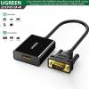 Cáp chuyển đổi HDMI (cổng Âm) sang VGA (cổng Dương) có Audio Ugreen 20694, Hỗ trợ FullHD 1080P